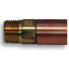 Prier P-114D 12" Cold only TrueTemp Style Hydrant, Satijn Nickel; 1/2" MIP x 1/2" SWT - P-114D12