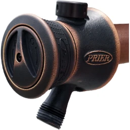 Prier P-118X 12" Single Handle Hot & Cold Mixing Hydrant, Oil Rubbed Koperbruin; 1/2" Crimp Pex - P-118X12-ORB