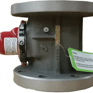 Energiezuinige HID Pacific Seismic Products VT-316F Series 4" 60PSI Vertical Top Inlet Flanged High Pressure Earthquake Ga...