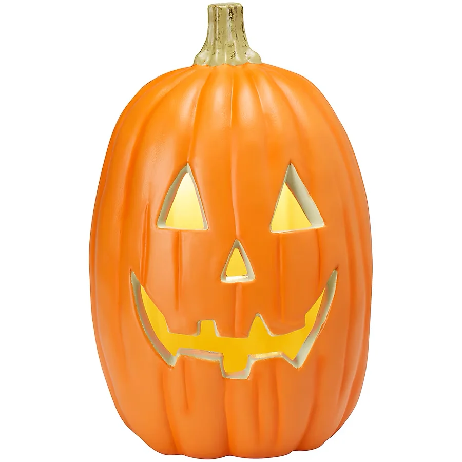 Haunted Living 16- Lighted Mandarijn Jack-o-Lantern Pumpkin Decoration