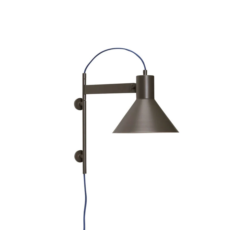 Hübsch Studio wandlamp, bruin (IP65)