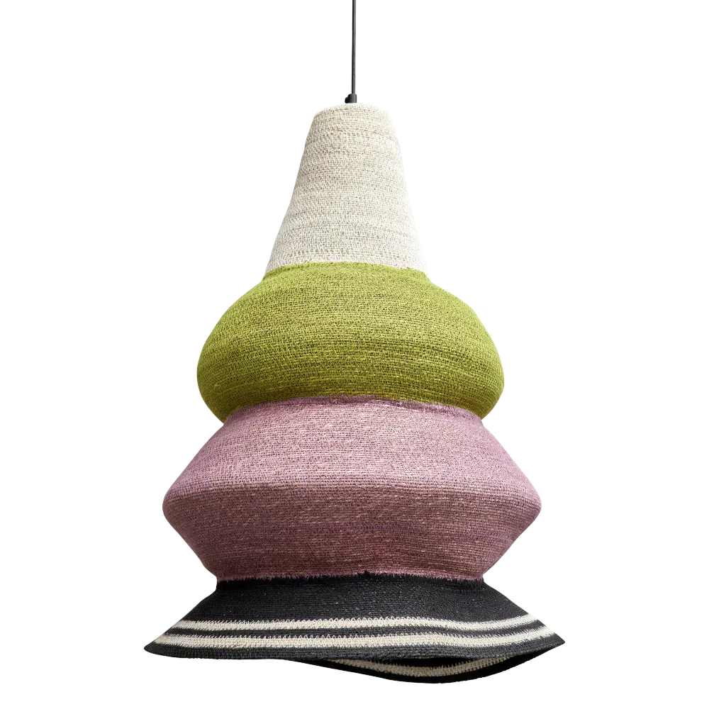 Metaalhalide Bijkomend Large Seagrass Lamp - Green