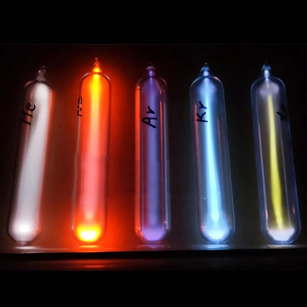 Noble Gases Tube Glaswerk Sealed Rare Gases Tesla Coil Light