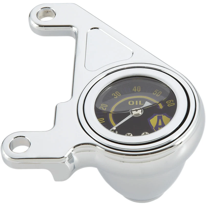 Reloj Presion Aceite Para Harley-Davidson Twin Cam Oil Pressure Gauge Kit Metaalglans met E40 Fitting