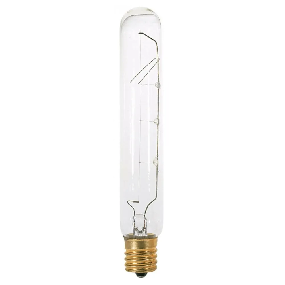 Satco Tubular Incandescent 20Watt Helder T6-1/2 Bulb