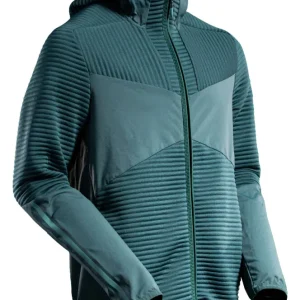 MASCOT Customized Fleece capuchontrui rits - 22603-681 - bosgroen - maat XL
