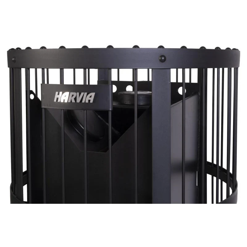 Harvia Legend 150 16kW Wood Burning Stove Package w/ Chimney Kit, Rock Cage, Protective Bedding, Sheath, Stones