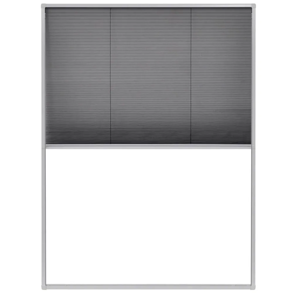 Binnenzonwering Raamhor plissé 60x80 cm aluminium