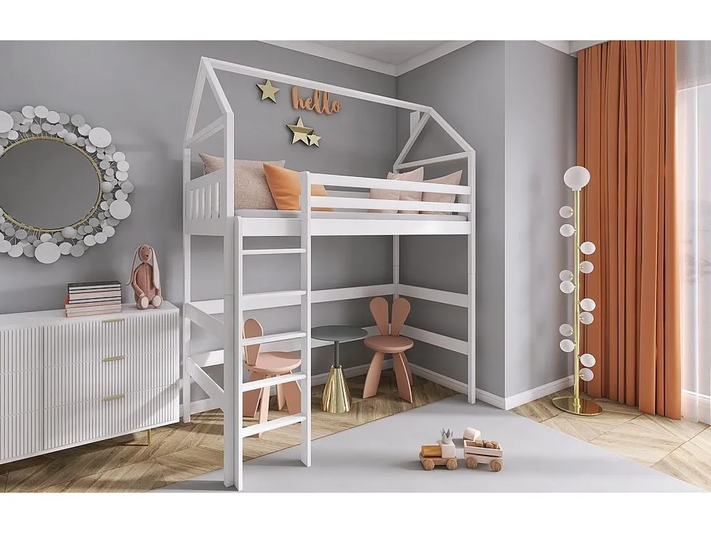 Huisbed GLORIA HB013 80x170 cm Wit