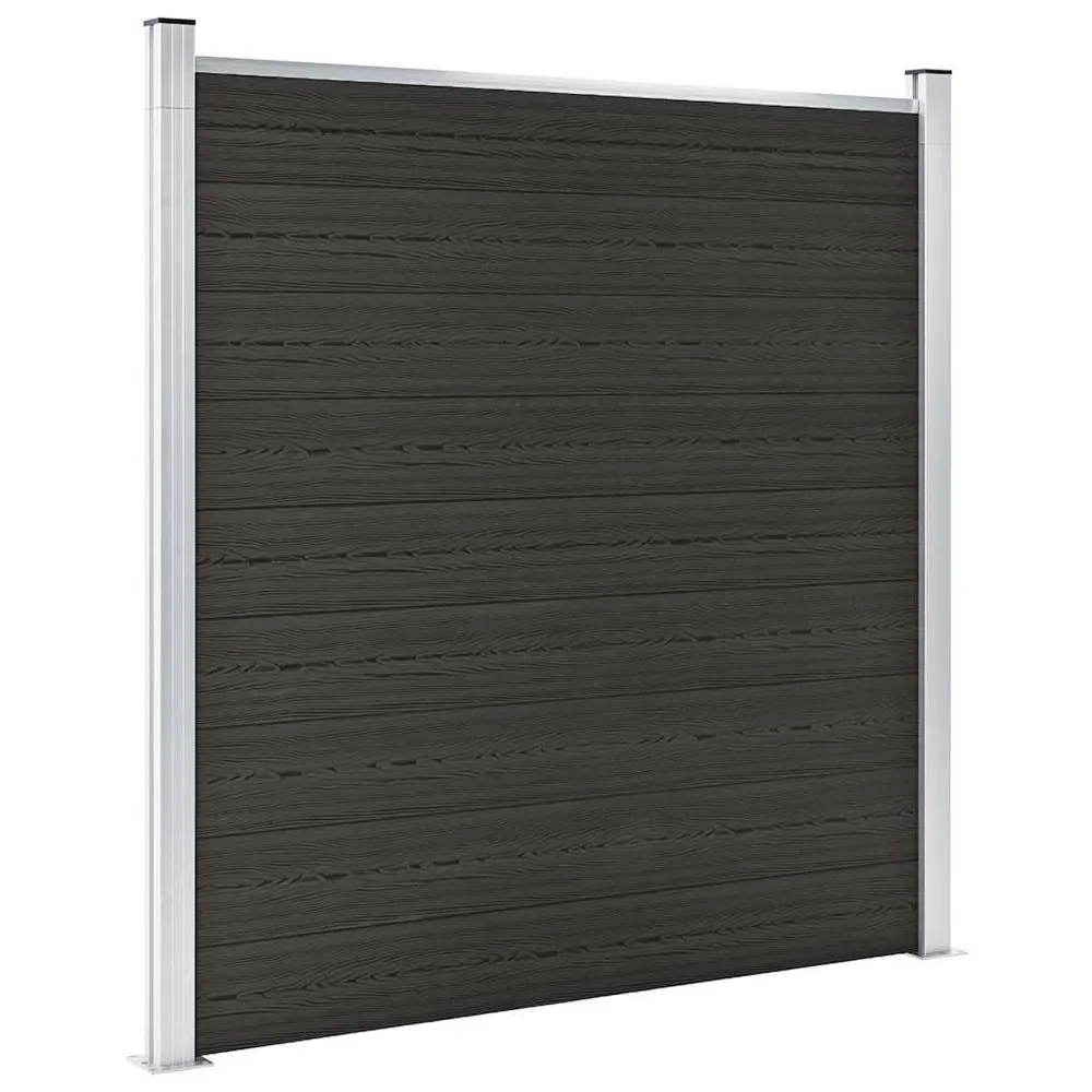 Schuttingpaneel 180x186 cm HKC zwart