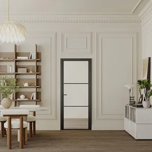 Deur van aluminium en gehard glas - H204 x B83 cm - MASERU