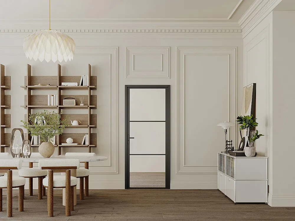Deur van aluminium en gehard glas - H204 x B83 cm - MASERU