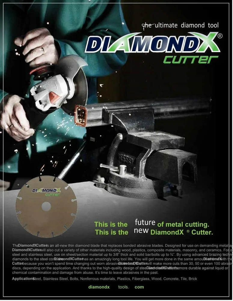 3" Diamond X Van metaal Cutting Blade Cut-Off Wheel - Type 1 Angle Grinders