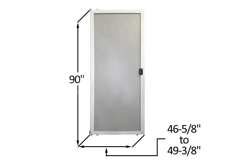 Do-It-Yourself Ivoor Sliding Screen Door Kit - 46-5/8" to 49-3/8" x 90"
