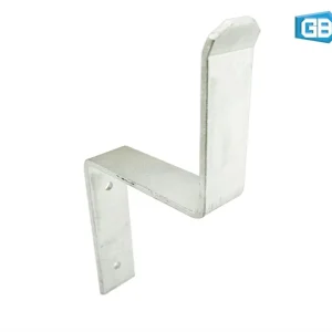 Gebr. Bodegraven zware deurbalkhaak - maximale 125x125mm - 45x6mm - verzinkt - 714907.B001+barcode