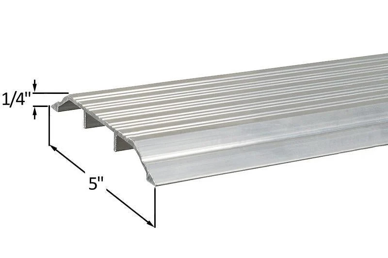 Low Profile Lichtmetaal Entry Door Threshold - 5" x 60"