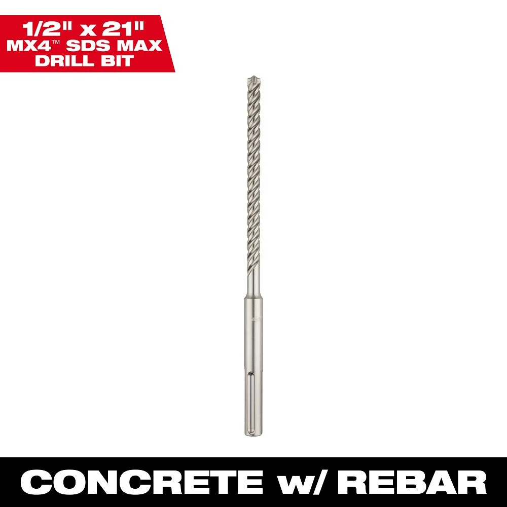 Milwaukee Tools SDS-MAX MX4 1/2" X 15-1/2" X 21" 48-20-8404