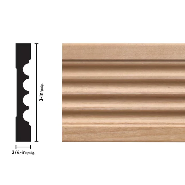 Ornamental Mouldings 15/32- x 3- x 7-ft Unfinished Ivoor Hard Wood 819 Casing