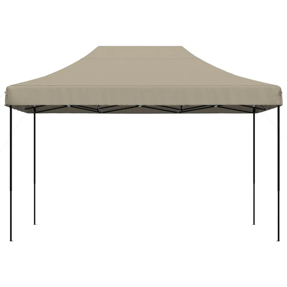 Partytent inklapbaar pop-up 410x279x315 cm taupe
