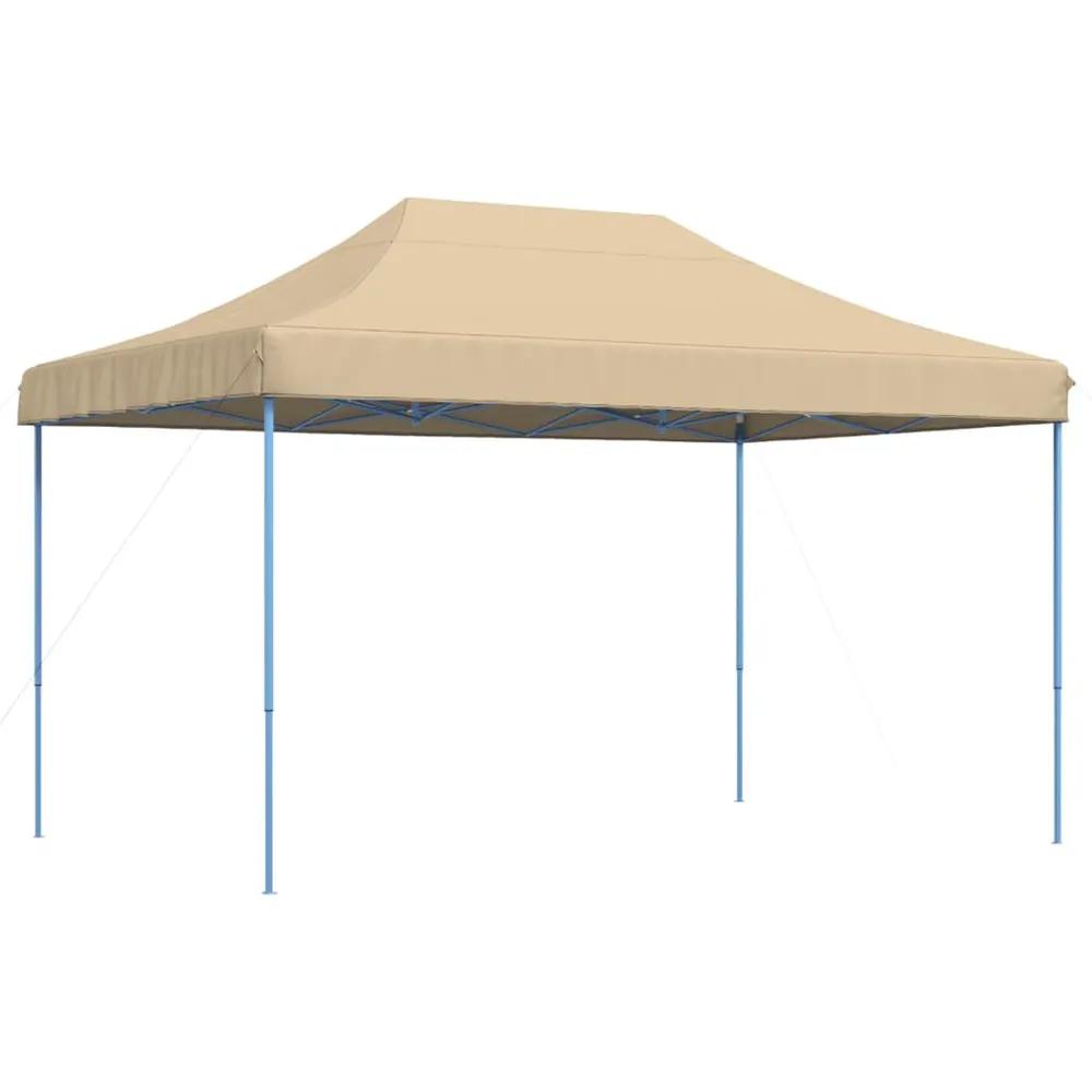 Partytent inklapbaar pop-up 440x292x315 cm natuurtint