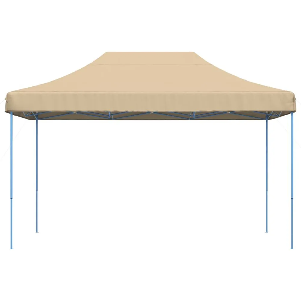 Partytent inklapbaar pop-up 440x292x315 cm natuurtint