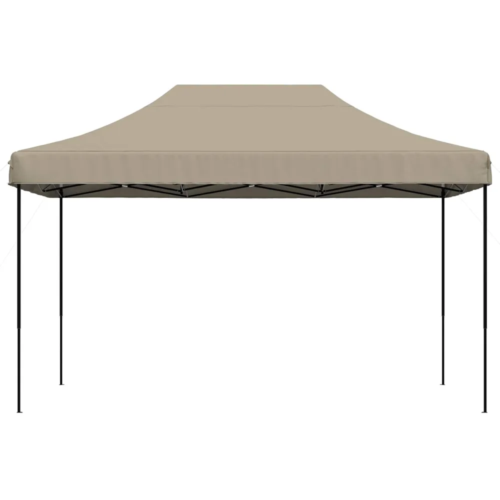 Partytent inklapbaar pop-up 440x292x315 cm taupe