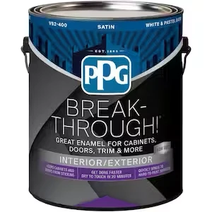 PPG Break-Through Interior/Exterior Door, Trim & Cabinet Paint satijn, 1-Quart)