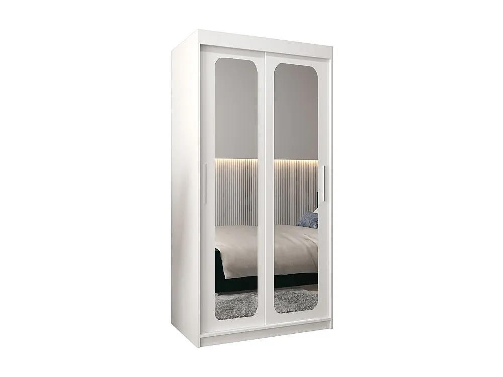 PROMO T3 KLEDINGKAST MET SCHUIFDEUREN 200/100/62 2 deuren (wit/wit)