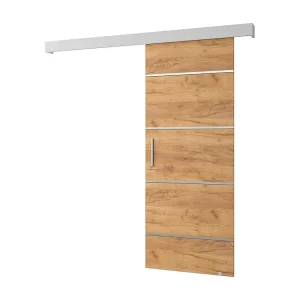 Schuifdeuren Salwador IV 70x204 cm (Eiken Kraft / Wit / Zilver)