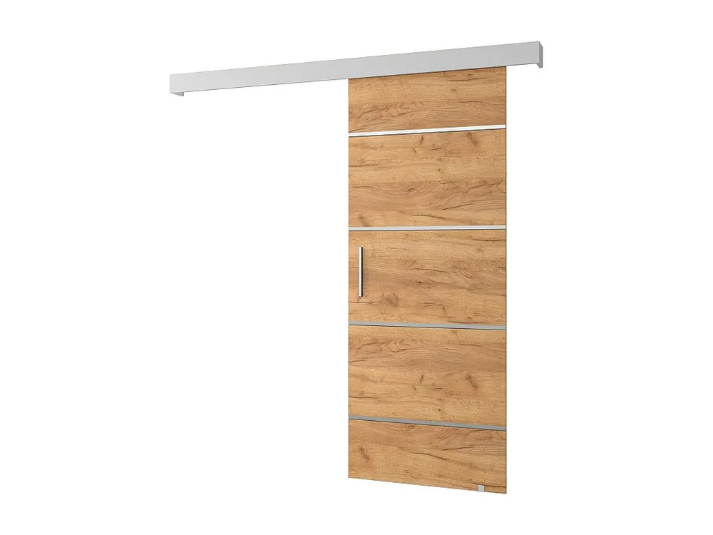 Schuifdeuren Salwador IV 70x204 cm (Eiken Kraft / Wit / Zilver)