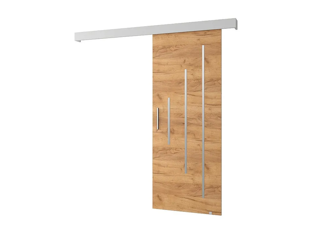 Schuifdeuren Salwador Y 70x204 cm (Eiken Kraft / Wit / Zilver)