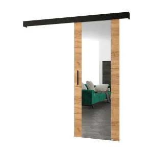 Schuifdeuren Salwador II 70x204 cm (Eiken Kraft / Zwart / Zwart)