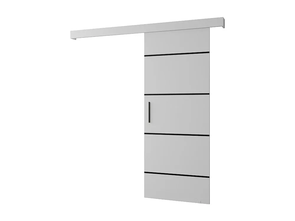 Schuifdeuren Salwador IV 70x204 cm (Wit / Wit / Zwart)
