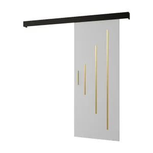 Schuifdeuren Salwador Y 70x204 cm (Wit / Zwart / Gouden)