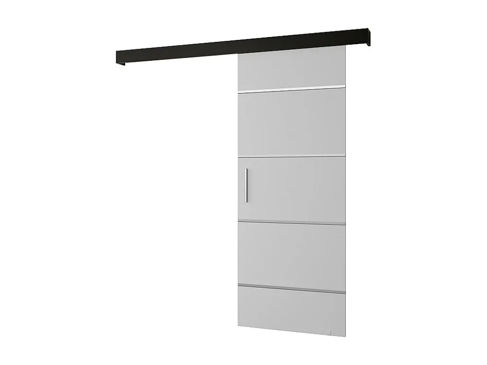 Schuifdeuren Salwador IV 70x204 cm (Wit / Zwart / Zilver)