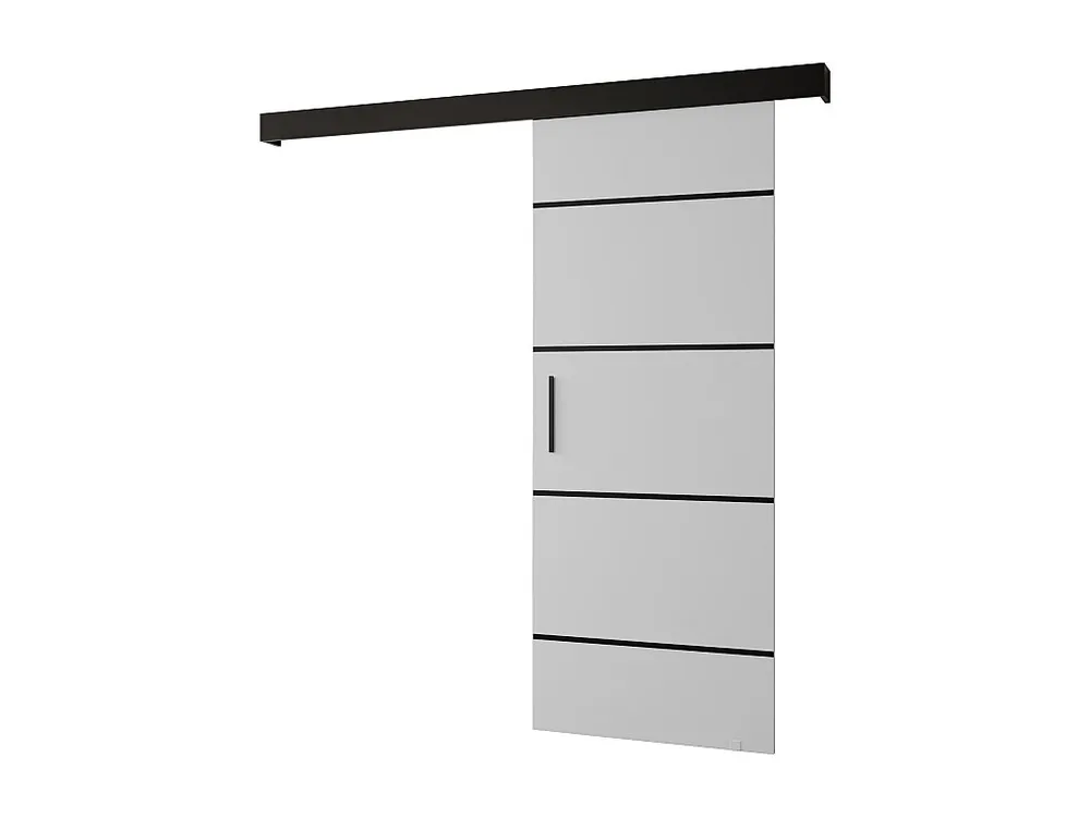 Schuifdeuren Salwador IV 70x204 cm (Wit / Zwart / Zwart)