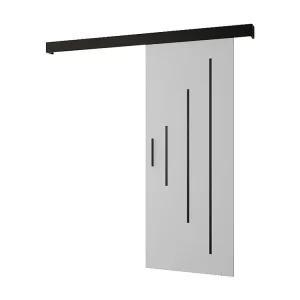 Schuifdeuren Salwador Y 70x204 cm (Wit / Zwart / Zwart)