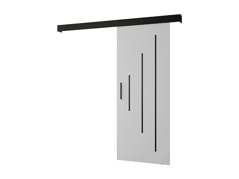Schuifdeuren Salwador Y 70x204 cm (Wit / Zwart / Zwart)