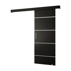 Schuifdeuren Salwador IV 70x204 cm (Zwart / Zwart / Zilver)