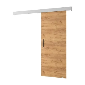 Schuifdeuren Salwador I 80x204 cm (Eiken Kraft / Wit / Zilver)