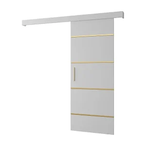 Schuifdeuren Salwador IV 80x204 cm (Wit / Wit / Gouden)