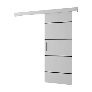 Schuifdeuren Salwador IV 80x204 cm (Wit / Wit / Zwart)