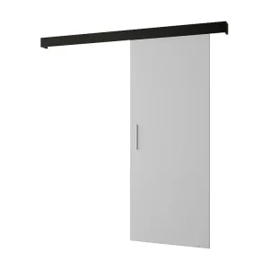 Schuifdeuren Salwador I 80x204 cm (Wit / Zwart / Zilver)