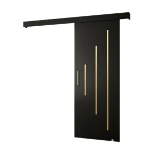 Schuifdeuren Salwador Y 80x204 cm (Zwart / Zwart / Gouden)