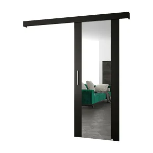 Schuifdeuren Salwador II 80x204 cm (Zwart / Zwart / Zilver)
