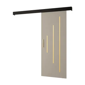 Schuifdeuren Salwador Y 90x204 cm (Casjmier / Zwart / Gouden)