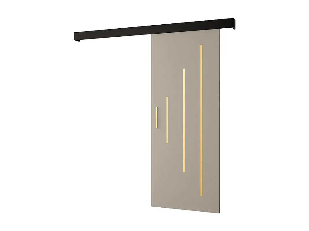 Schuifdeuren Salwador Y 90x204 cm (Casjmier / Zwart / Gouden)