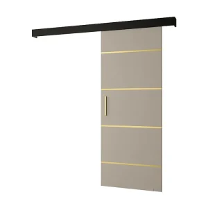 Schuifdeuren Salwador IV 90x204 cm (Casjmier / Zwart / Gouden)