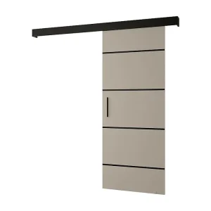 Schuifdeuren Salwador IV 90x204 cm (Casjmier / Zwart / Zwart)