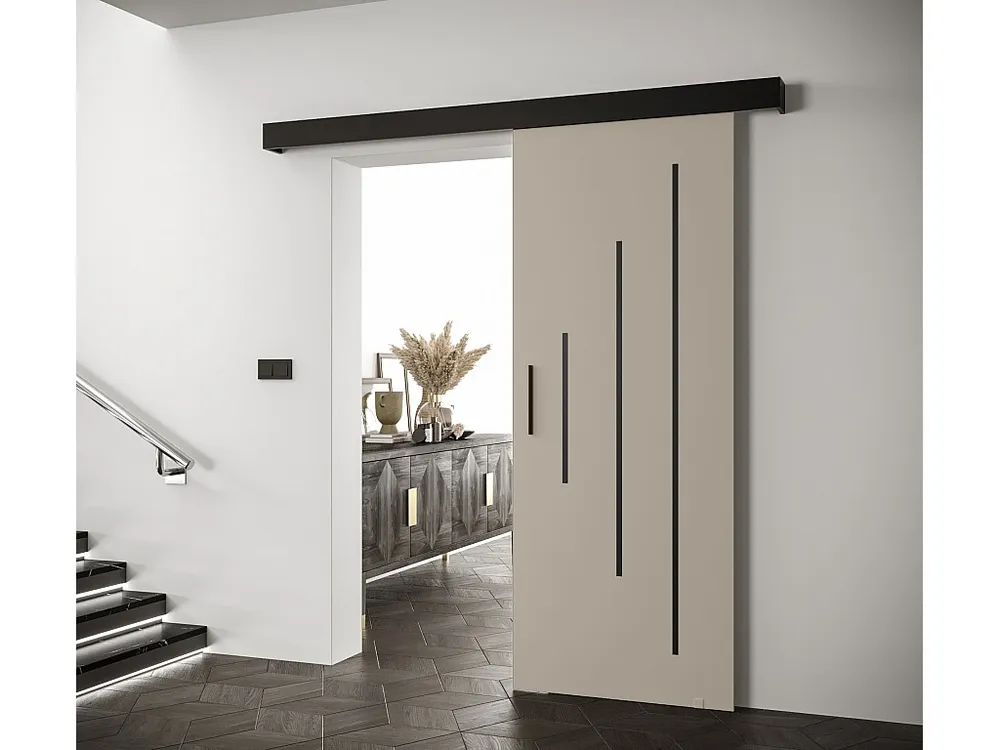 Schuifdeuren Salwador Y 90x204 cm (Casjmier / Zwart / Zwart)